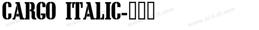 Cargo Italic字体转换